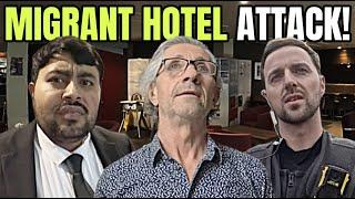 Auditor Gets Assaulted In UK Migrant Hotel! Cops Get Called!