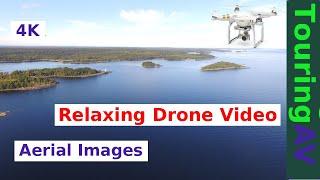 Relaxing 4K drone video: Superior Island Aerial View, Sunny Late-Summer Day