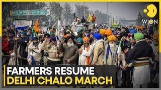 Farmers' Protest: 14,000 farmers, 1,200 tractors resume march, Delhi on high alert | Breaking News