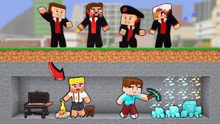 EFEKAN VE ALPEREN ŞEHRİN ALTINDA BİR GÜN GEÇİRDİ!  - Minecraft