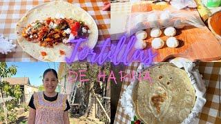 RECETA DE TORTILLAS DE HARINA / BURRITOS DE DESAYUNO