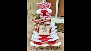 MRS CLAUS APRON TUTORIAL --CRAFTY CREATIONS BY CV EDITED FROM LIVE STREAM