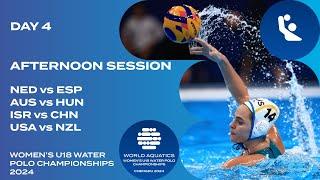 Afternoon Session | Day 4 | World Aquatics Women's U18 Water Polo Championships 2024