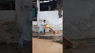 Flood water entered to homes and shops in Batkhela , KPK ( PAKISTAN)