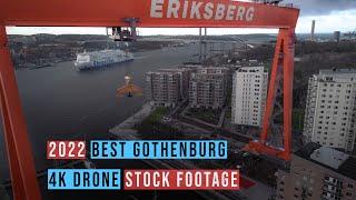 2022 Best Gothenburg 4K Drone Stock Footage