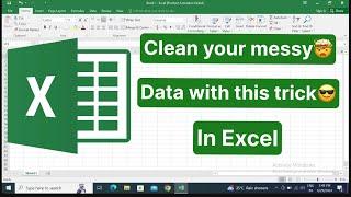 Clean Your Messy Data With This Trick in Excel️ #excel #exceltips