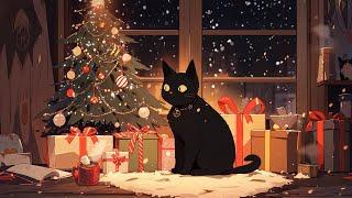 Christmas Coffee Time ️ Lofi cat [Chill Music ~ Lofi Beats To Chill / Relax To]