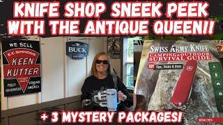 Knife Shop Sneak Peek With the Antique Queen + 3 Mystery Packages!