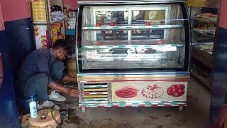 Refrigerator Sweet Display Counter Gas Charge  // gas chok problem