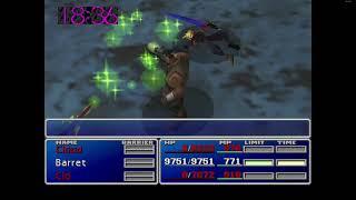 FINAL FANTASY VII Barrett vs Emerald Weapon Quick Kill No Overflow Glitch Angermax No Sources