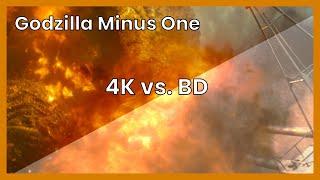 Godzilla Minus One (2024 peppermint anime): 4K Ultra HD vs Blu-ray Comparison / Vergleich