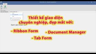 Thiết kế giao diện với RibbonForm and DocumentManager | DevExpress | KhoaiCodeTV