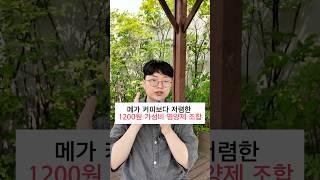 메가커피보다 저렴한 1200원 가성비 영양제 조합