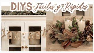 CHRISTMAS  QUICK AND EASY LAST MINUTE DIYS  ECONOMIC IDEAS ELEGANT DECORATION