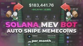 Solana MEV BOT Tutorial | Solana Crypto Trading Guide | PumpFun Sniper Bot!