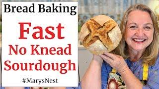 No Knead Sourdough Bread Recipe - FAST and FOOLPROOF