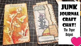 JUNK JOURNAL CRAFT CHAT! EPHEMERA CONTET! COLLAGE with SCRAPS! The Paper Outpost! :)