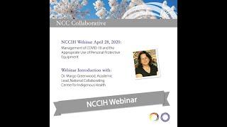 NCCIH Webinar Management of COVID-19 and the Appropriate Use of PPE Introduction