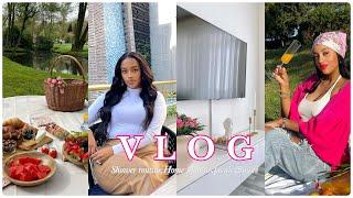 VLOG:It's GOODBYE till November! Therapy + home update + our first picnic date + shower routine&more