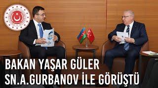 Millî Savunma Bakanı Yaşar Güler, Azerbaycan’ın Savunma Bakan Yardımcısı Aqil Gurbanov’u Kabul Etti