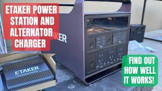 Etaker M2000 power station and alternator charger - next level competitor to Ecoflow and Bluetti