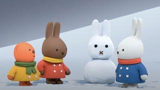 Miffy Builds a Snowman | Miffy | Cartoons for kids