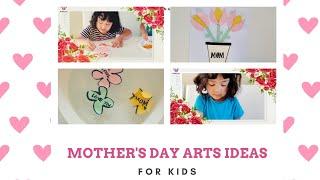 Marie & Amelia makes Mother's Day Arts and Crafts with Mom | Happy Mother's Day