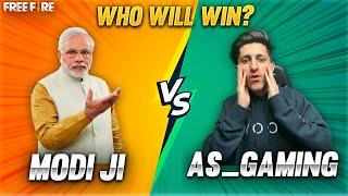 A_s Gaming Vs Modi Ji 1 Vs 1 Best Clash Squad Modi Ji Challenge Me For 1 Vs 1 - Garena Free Fire