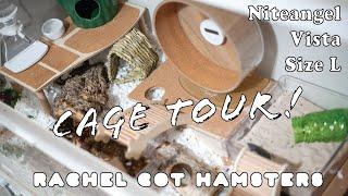 Niteangel Vista Size Large Hamster Cage Tour // My Dwarf Hamster's Enclosure!