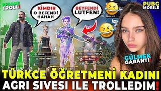 TÜRKÇE ÖĞRETMENİ KADINI AĞRI ŞİVESİ İLE TROLLEDİM!!  | PUBG MOBILE