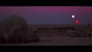 Binary sunset... from A New Hope, Star Wars: The Digital Movie Collection