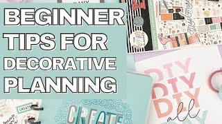 BEGINNER TIPS FOR DECORATIVE PLANNING | 2023 PLANNER NEWBIE