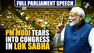 From ‘Nehru’s mistakes’ to Gandhi family and Emergency, PM Modi’s scathing speech in Lok Sabha