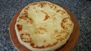 Yumuşacık pamuk gibi yağlı bazlama  | tavada yağlı ekmek