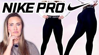 NIKE WORTH THE HYPE? NIKE PRO WOMEN'S MID RISE 7/8 LEGGING TRY ON REVIEW HAUL