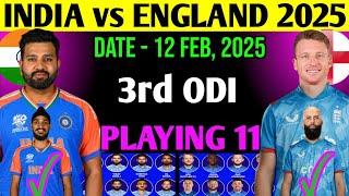 India vs England 3rd ODI Playing 11 | India vs England ODI Playing 11 | Ind vs Eng Playing 11