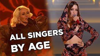 Eurovision 2024 - Top 47 Singers By Age (from older to younger, with birthdays & full names)