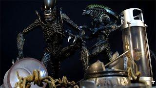 NECA ALIENS 30TH ANNIVERSARY CREATURE PACK - XENOMORPH ACTION FIGURE REVIEW