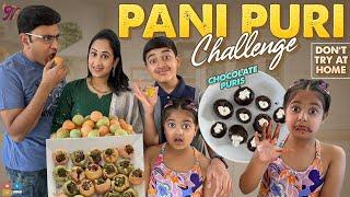 Pani Puri Challenge || Nandu's World | CRAZY Family 2022 ||| Wife And Husband Comedy || Challenges