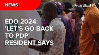 Edo 2024: 'Let's go back to PDP', Resident says