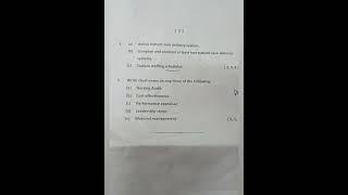 Nursing administration post bsc nursing 2nd year previous question paper