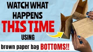 PAPER BAG BOTTOM HACK!  fantastic idea for CRAFT FAIRS & GIFT GIVING!  easy diy