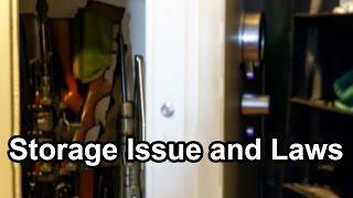 Gun safe issues and safe storage laws