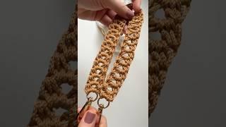 Вязаная ручка для сумки.. Вязание крючком...