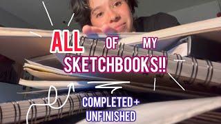 SKETCHBOOK TOUR - EVERY drawing that I'VE DONE (2016-2023)