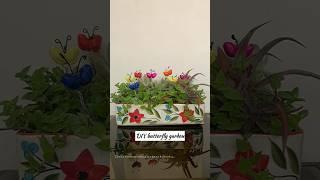 DIY Butterfly Garden, mini garden #diygarden #shorts #miniaturegarden