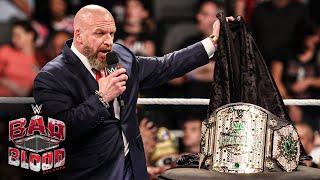 Triple H unveils the Crown Jewel Championship: Bad Blood 2024 highlights