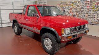 1993 Nissan Hardbody SE V6 4x4 1-Family Owned All Original 96k Miles Active Red Mint Condition!