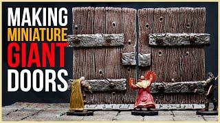 Miniature Giant Doors for Wargaming and Tabletop Games