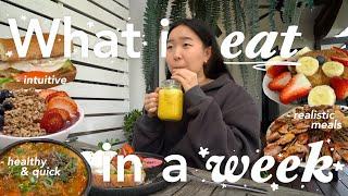 What I eat in a week  my realistic week of eating + workouts